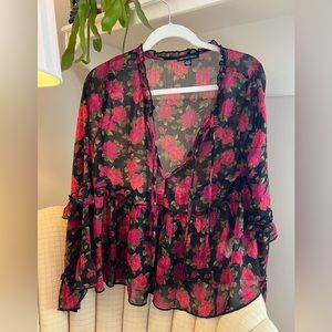 American Eagle sheer blouse
